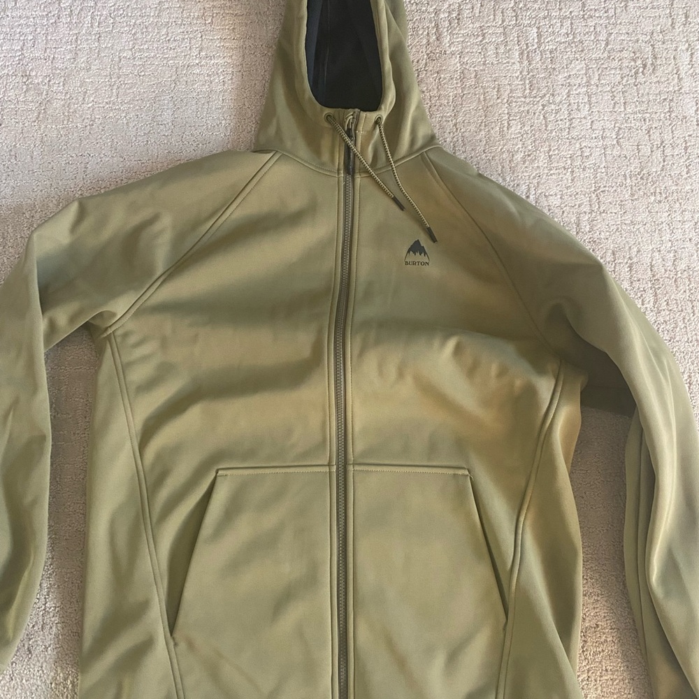 Burton Green Performance Jacket Lightweight Athletic Design